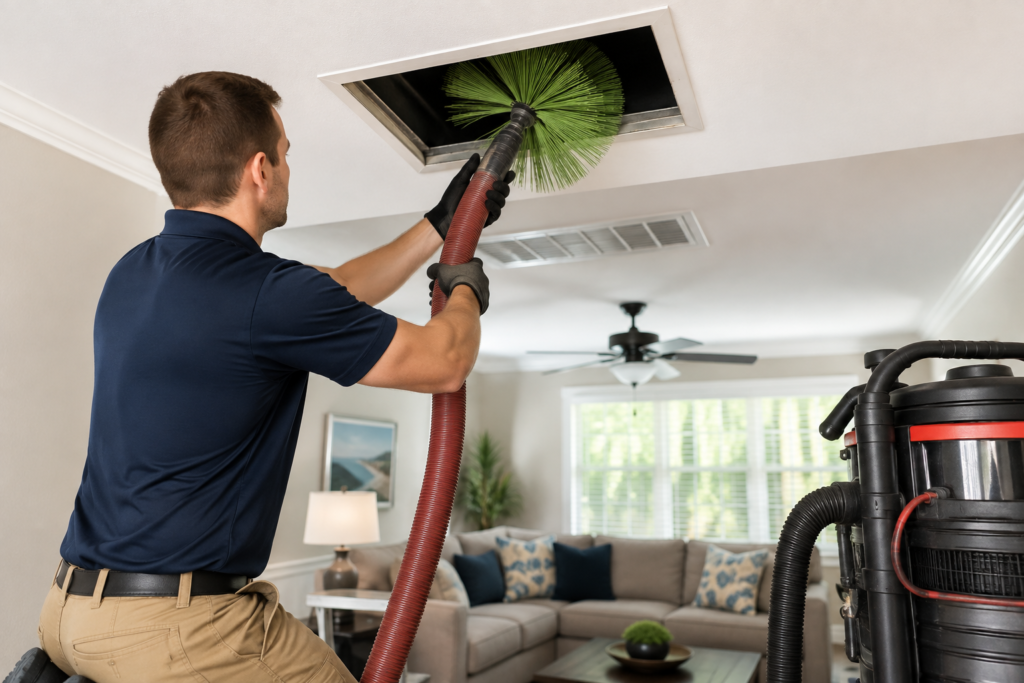 Professional air duct cleaning service in Jacksonville, FL