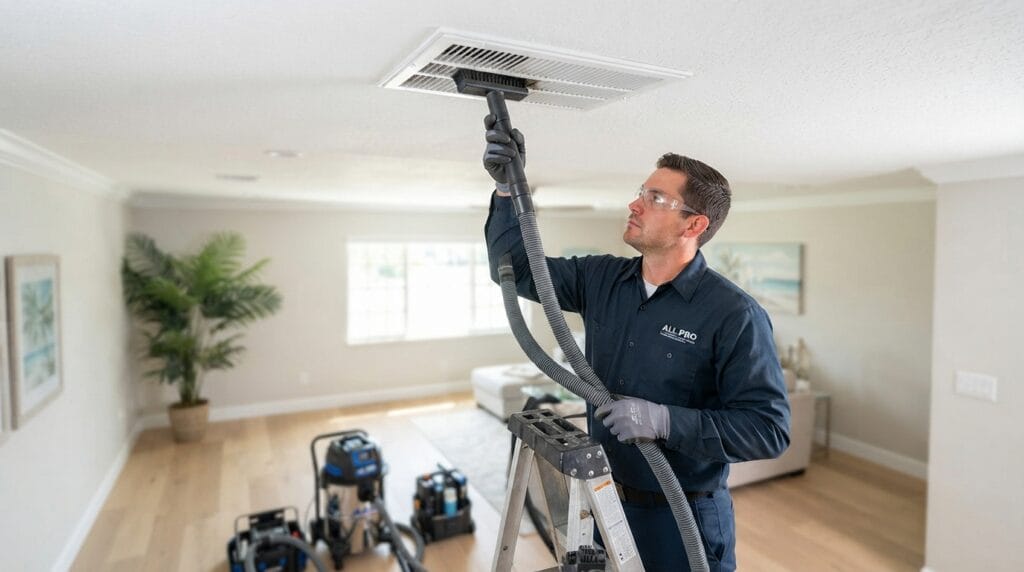 HVAC vent cleaning in Jacksonville FL for better air quality and efficiency